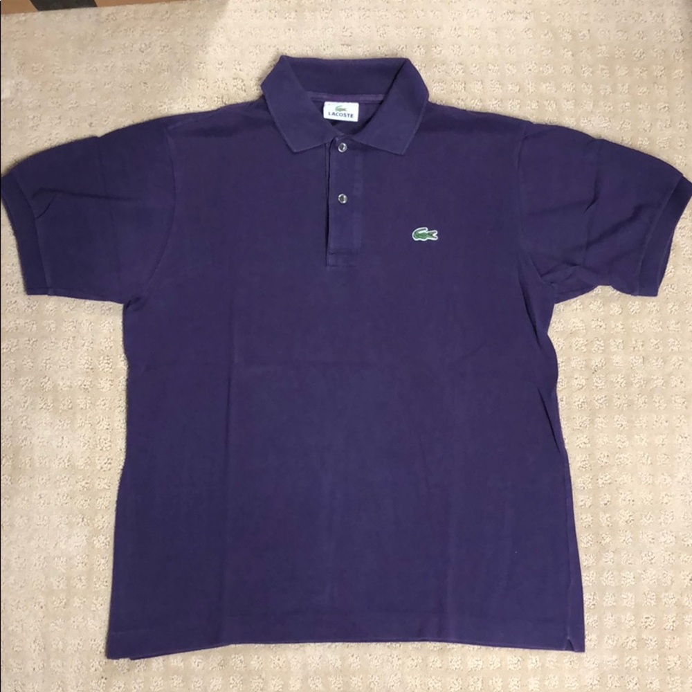 Vintage Purple Lacoste Polo - Sz 4 (M)